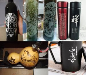 南充高坪区酒瓶葫芦工艺品激光雕刻机